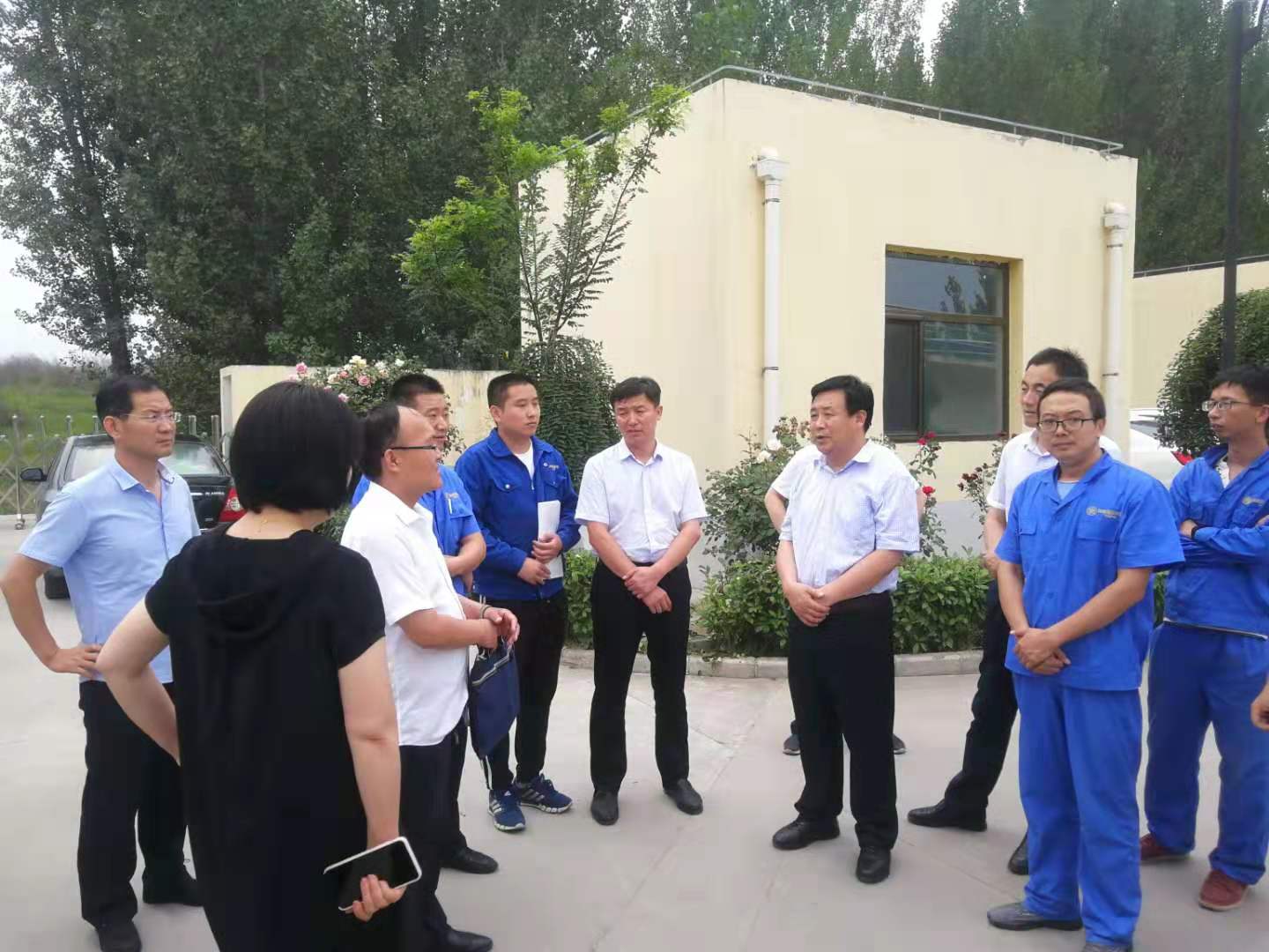 韩都会委常委、副市长张新庄到水情形公司韩都会金城区污水处置惩罚厂调研 韩都会委常委、副市长张新庄到水情形公司韩都会金城区污水处置惩罚厂调研